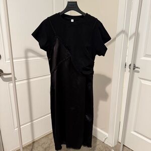 Stylish Black lace T Shirt Dress